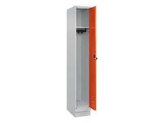 locker,HxBxD 1950x300x500mm,1vak,vak B 300mm,draaigrendel,sokkel - 2