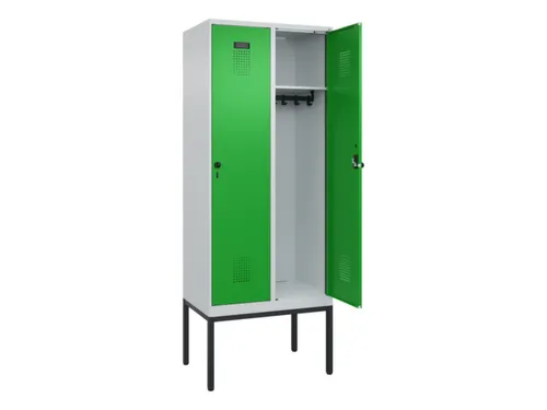 locker,HxBxD 2120x800x500mm,2vak,vak B 400mm,draaigrendel