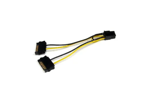 15cm SATA Voeding naar 6-pins PCI Express Videokaart Voeding Verloopka