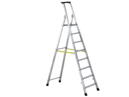 Boktrap Aluminium H 1 70m L 2 49m 8treden Platform Spreidbeveiliging