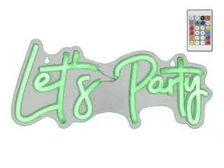 Ledbord Lumineo indoor USB neon Let's Party led Colour change effects - 5