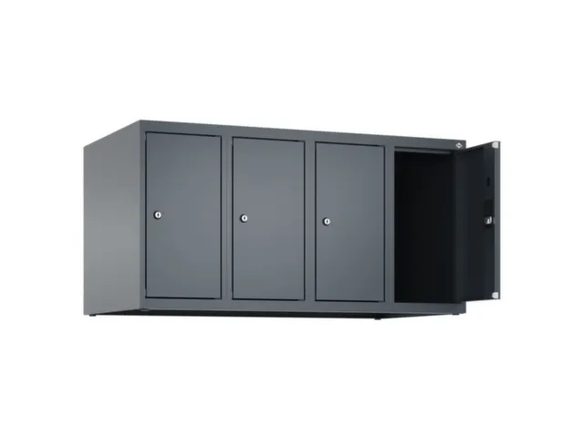 opzetkast,v. locker,4vak.,vak B 250mm,HxBxD 500x1000x500mm,vleugeldeur