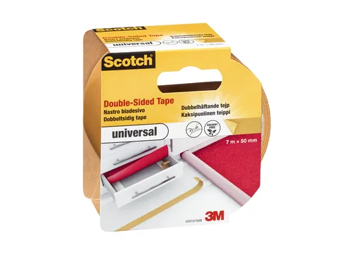 Dubbelzijdige Plaktape Scotch Universeel 50mmx7m