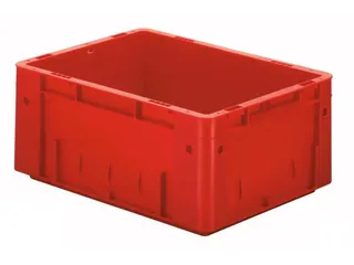 Euronorm Stapelkrat 175x400x300mm 14.5l Wanden/Bodem Gesloten Rood - 1