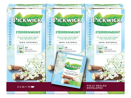 Thee Pickwick Sterrenmunt 25 Zakjes Van 2Gr