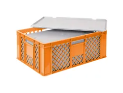 Euronorm-stapelbak,m. isoleerbox,HxLxB 240x600x400mm,43/20,4l,HDPE