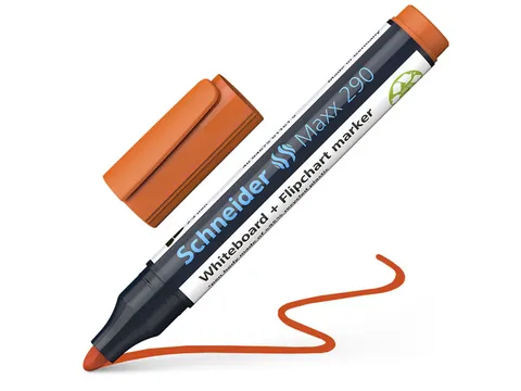 Boardmarker Schneider Maxx 290 ronde punt oranje 2-3mm