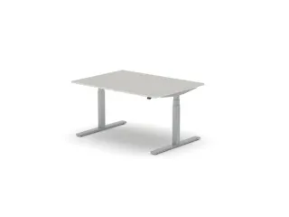 Elektrisch ihv bureau,HxBxD 650-1310x1400x1000mm,blad lichtgrijs - 1