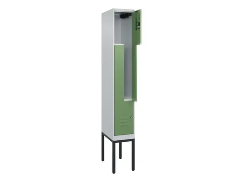 Z-garderobekast,HxBxD 2120x300x500mm,vak B 150/300mm,cil.-slot