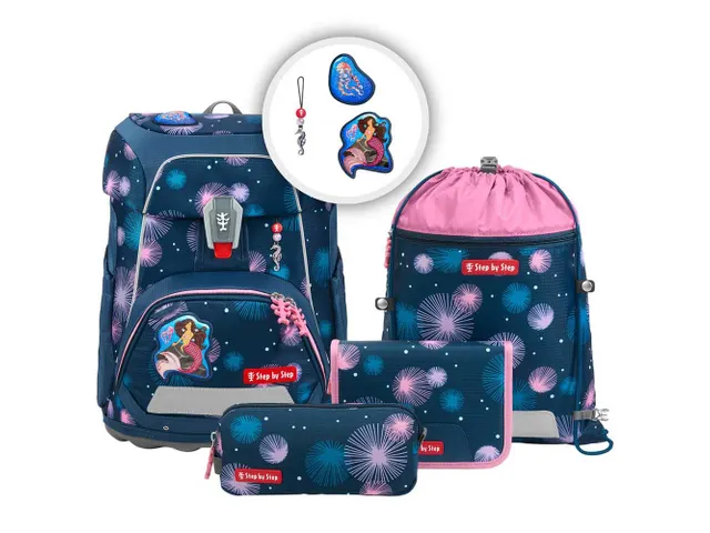 Rugzak Step by Step polyester 5-delig Mermaid Delia
