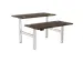 Cambio Zit-Sta bureau duo bench frame Zilver