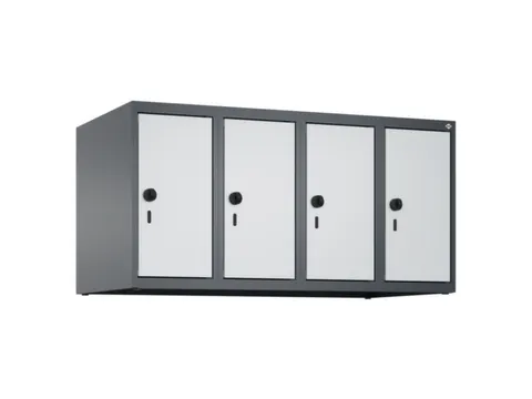 opzetkast,v. locker,4vak.,vak B 250mm,HxBxD 500x1000x500mm,vleugeldeur