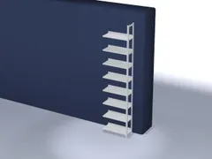 dossierstelling,aanbouwveld,HxBxD 2900x750x300mm,vaklast 60kg