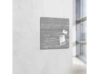 glasmagneetbord Sigel Artverum 48x48x1.5cm betondesign - 4