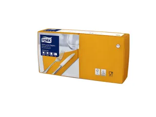 Tork 477870 Soft Lunchservet Advanced Oranje 33x33cm - 1
