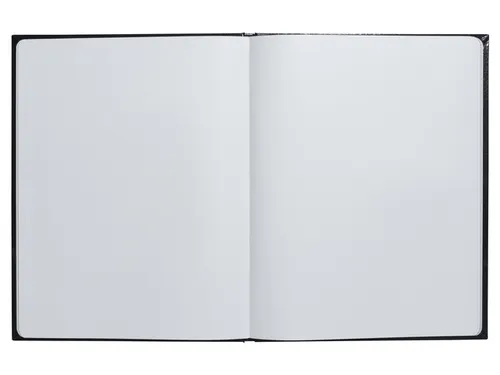Gastenboek Exacompta Graphik 270x220mm blanco zwart