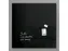Glas/magneetbord Xl Sigel 100x100 Zwart