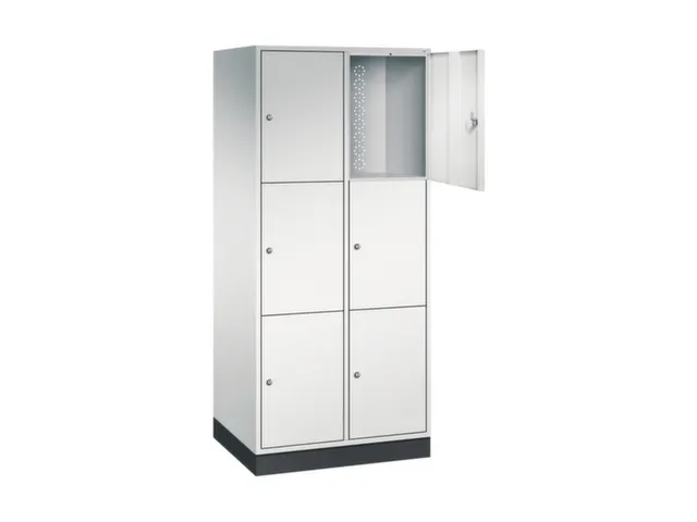 grootvolume-lockersysteem,RAL 7035,HxBxD 1950x820x600mm,2x3vakken
