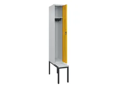 locker met bank,HxBxD 2120x300x815mm,1vak,vak B 300mm,cilinderslot