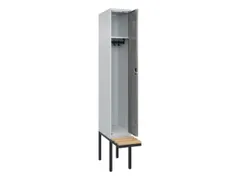 locker met bank,HxBxD 2120x300x815mm,1vak,vak B 300mm,cilinderslot