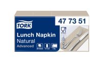 Servetten Tork 477351 2-laags 33x33cm naturel 1/8 vouw 200st.