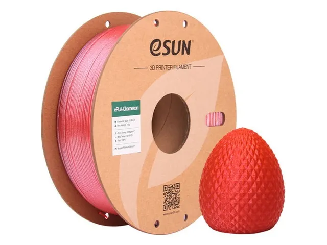 eSUN 3D printer Filament ePLA Chameleon 1,75mm Framboos Rood 1kg