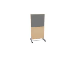 scheidingswand,HxB 1545x800mm,NE-esdoorn,BN8078-grijs