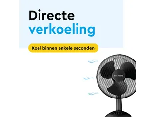 Tafelventilator BRASQ F400 Ø 30cm zwart - 5