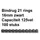 Bindrug Fellowes 16mm 21-rings A4 zwart 100stuks