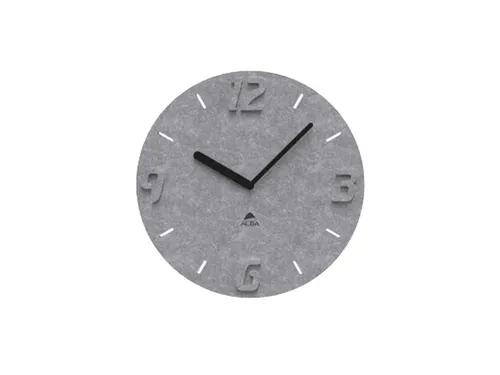 wandklok recycled PET grijs 30 cm.