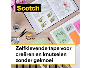 Plakband Scotch Magic 665 19mmx33m dubbelzijdig - 5