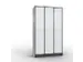 armoire multicases,corps RAL7021,face avant RAL7035
