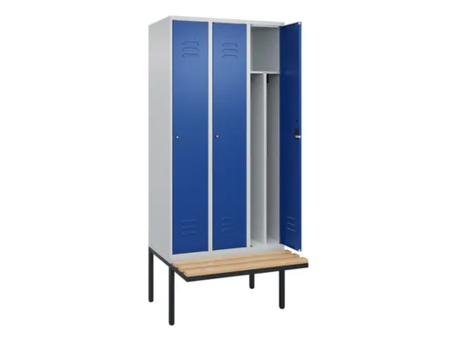 locker voor scheiding van kleding,HxBxD 2120x900x815mm,3vak