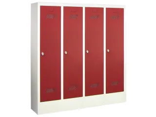 lockerkast v. kinderen,HxBxD 1300x1030x300mm,RAL7035,front RAL3000 - 2