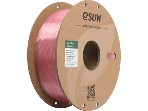 eSUN 3D printer Filament PLA-Clear 1,75mm Roze Crystal 1kg