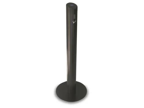 Asbakstaander Aluminium 1041x100mm Zuilvorm D 356mm Zwart
