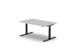 Elektrisch ihv bureau,HxBxD 650-1310x1600x1000mm,blad wit