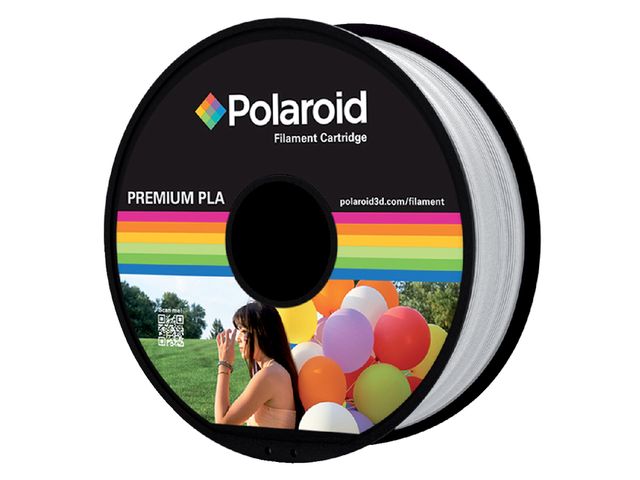 3D Filament Polaroid 1.75mm PLA 1kg wit | 3dprinterfilamenten.nl