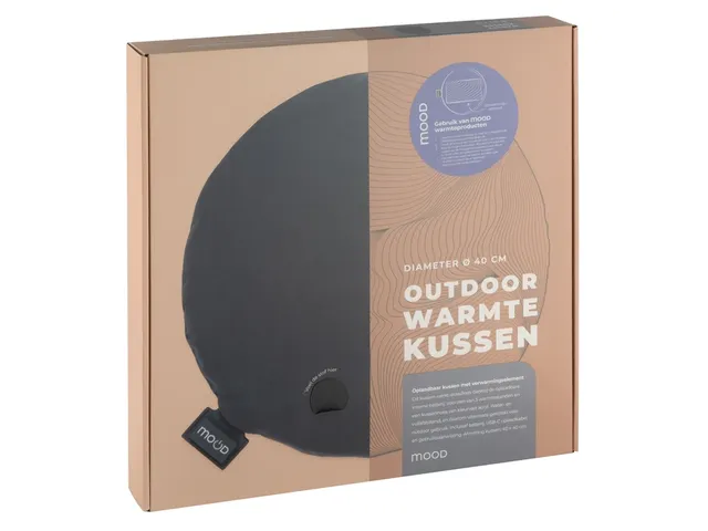 Warmtekussen Mood outdoor rond 40cm grijs