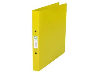 Ringmap A4 PP 2 Ringen 25mm Transparant Geel - 1