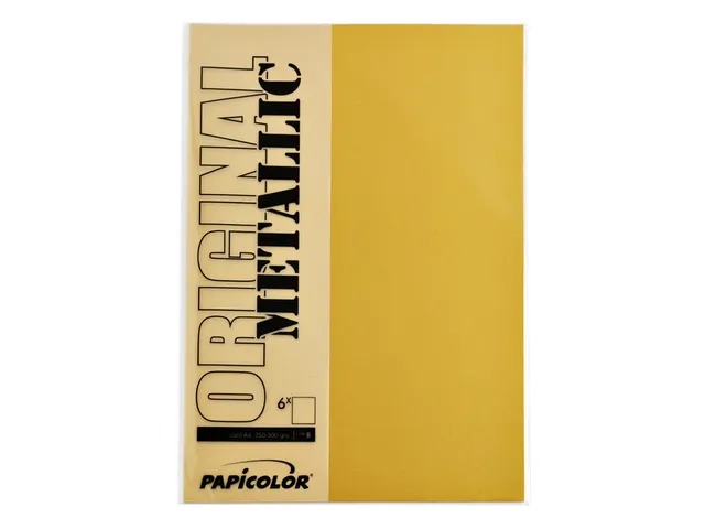 Kopieerpapier Papicolor A4 300gr 3 vel metallic goud