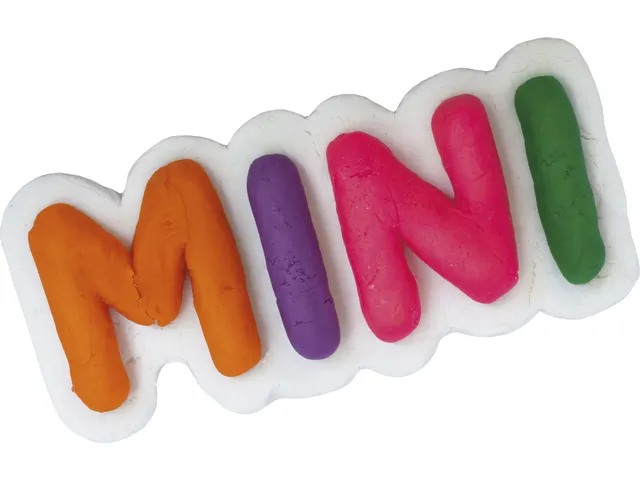 Kinderklei Eberhard Faber basic set 4bekers bekers á 50gr. Wit, oranj