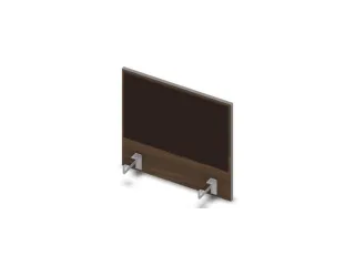 opzetpaneel v. bureau aanbouw zijkant 600mm Bruin Hickory BN2036-bruin - 1