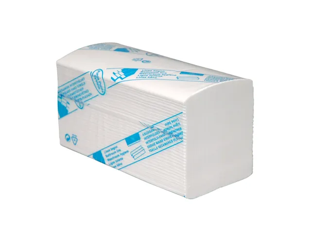 CMT Handdoekpapier I-vouw Eco Cellulose 2-laags Wit 22x32cm 3200 Stuks