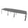 vergadertafel,HxBxD 740x3200x1400mm,vatvormig,MS-donkergrijs