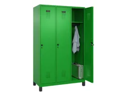 locker,HxBxD 1950x1200x500mm,3vak,vak B 400mm,draaigrendel,voeten