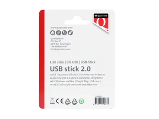 Quantore USB-stick 2.0 16GB Zwart - 3