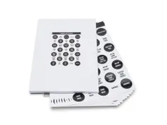 Etiketten Rillprint A4 10 vellen cadeau & verpakking zwart/wit