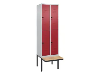 Dubbeldekse dekenkist,HxBxD 2120x600x815mm,2x2vak.,vak B 300mm - 1