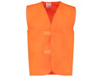 Verkeersvest Veiligheidsvest Geen Striping Fluororanje, Maat M